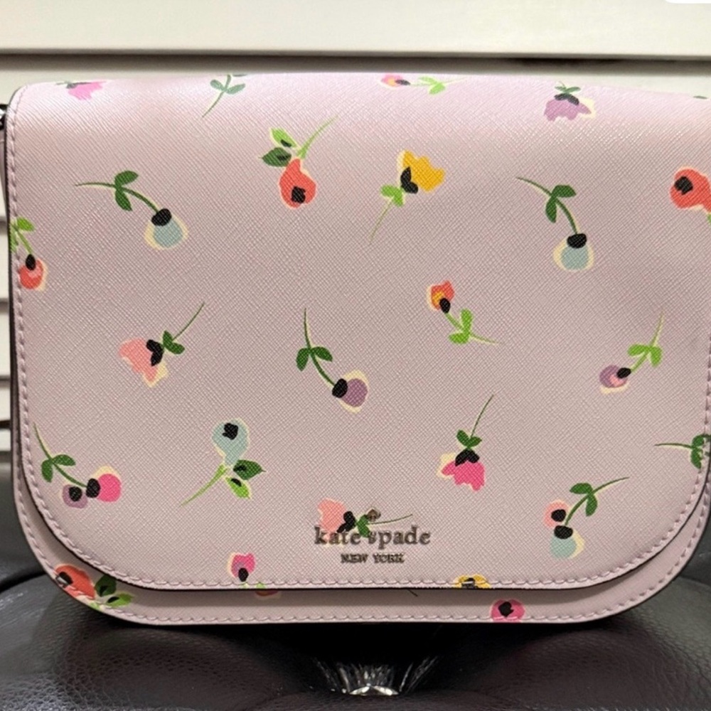 Kate Spade Floral Crossbody Bag - Light Purple
